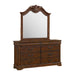 Northridge Dresser & Mirror Set in Cherry - Jack’s Furniture and More (Laredo, TX)