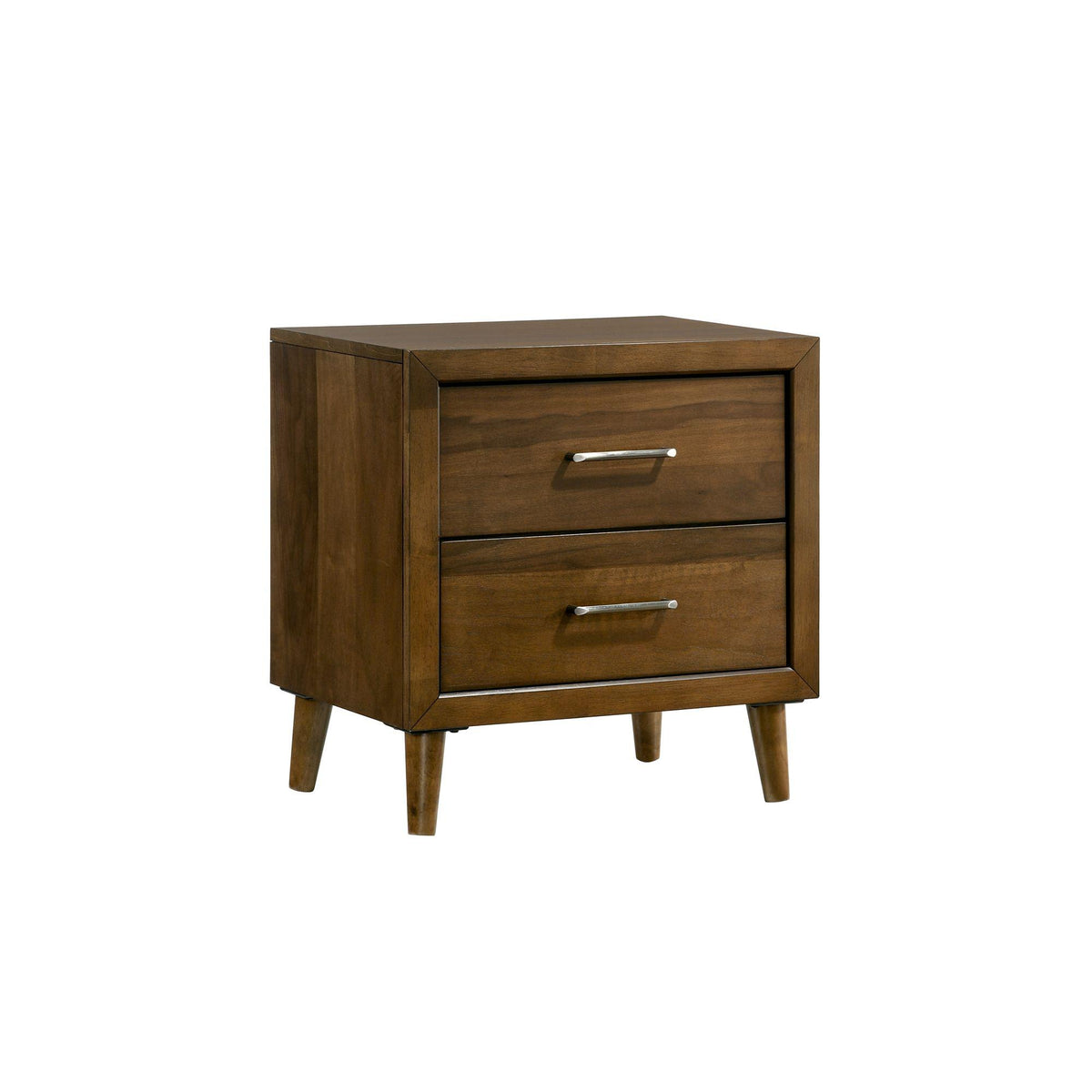 Malibu 2-Drawer Nightstand in Walnut - Jack’s Furniture and More (Laredo, TX)