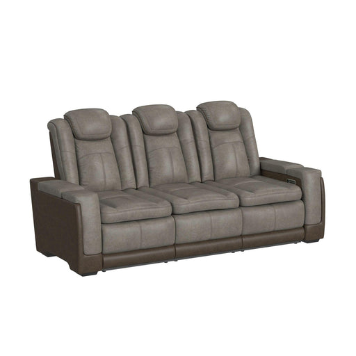 Lantana Power Motion Sofa with Power Headrest, Led, DDT, reading light and PWS in Rocky Grey/Brown - Jack’s Furniture and More (Laredo, TX)