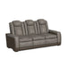 Lantana Power Motion Sofa with Power Headrest, Led, DDT, reading light and PWS in Rocky Grey/Brown - Jack’s Furniture and More (Laredo, TX)