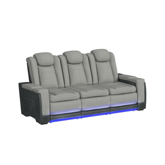 Lantana 3PC Living Room Set in Rocky Cement/Charcoal-Sofa, Loveseat & Recliner - Jack’s Furniture and More (Laredo, TX)