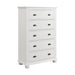 Kona 5-Drawer Chest in White - Jack’s Furniture and More (Laredo, TX)