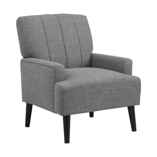 Kiwi Chair with Channel Back in Palmer Grey - Jack’s Furniture and More (Laredo, TX)