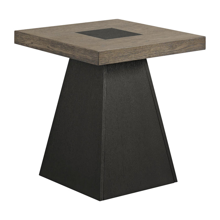 Jemma End Table in Grey and Dark Espresso - Jack’s Furniture and More (Laredo, TX)
