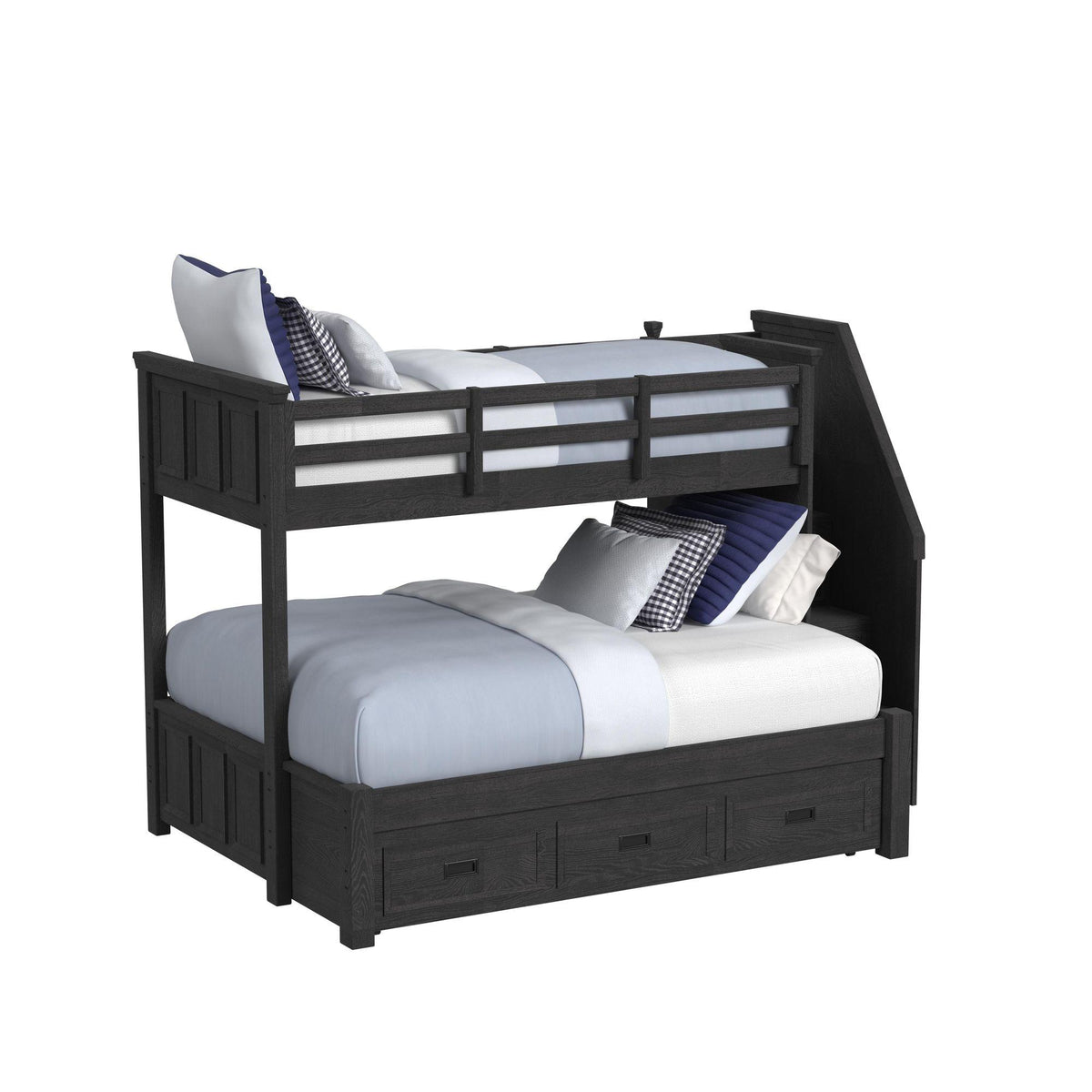 Hampton Kids Over Bunk with Staircase and Trundle Bedroom Set - Jack’s Furniture and More (Laredo, TX)