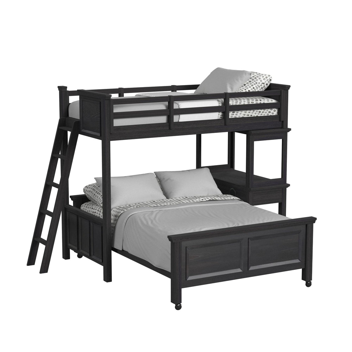 Hampton Kids Over Loft with Ladder and Desk with Speaker - Jack’s Furniture and More (Laredo, TX)