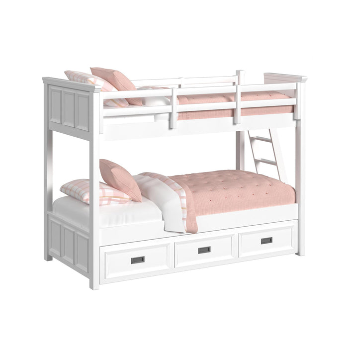 Hampton Kids Over Bunk with Ladder and Trundle Bedroom Set - Jack’s Furniture and More (Laredo, TX)
