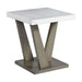 Greta Square End Table in grey - Jack’s Furniture and More (Laredo, TX)