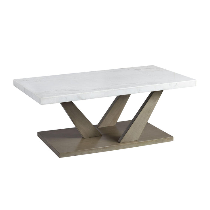 Greta Rectangular Coffee Table in grey - Jack’s Furniture and More (Laredo, TX)