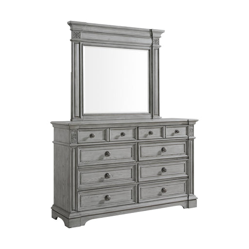 Glenmore Dresser and Mirror Set in Aged Grey - Jack’s Furniture and More (Laredo, TX)