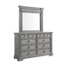 Glenmore Dresser and Mirror Set in Aged Grey - Jack’s Furniture and More (Laredo, TX)