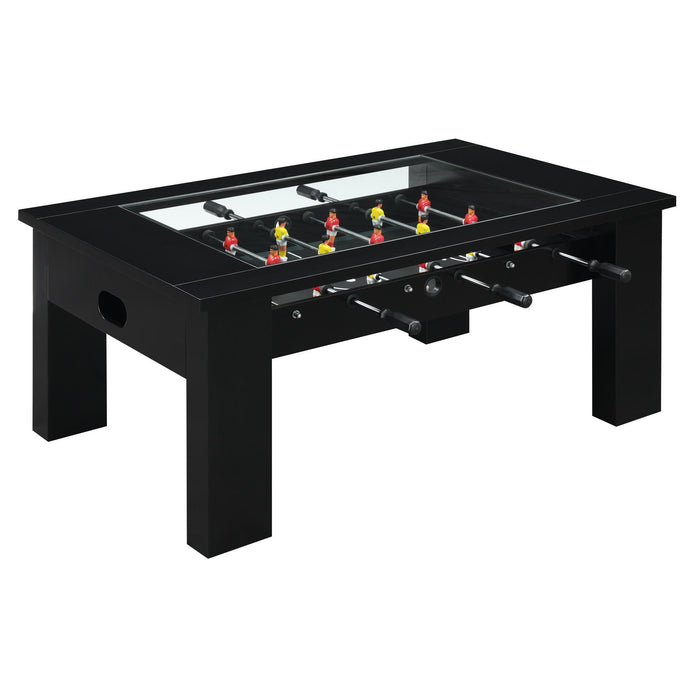 Giga Foosball Table (SSG-110601) Black Foosball Table - Jack’s Furniture and More (Laredo, TX)