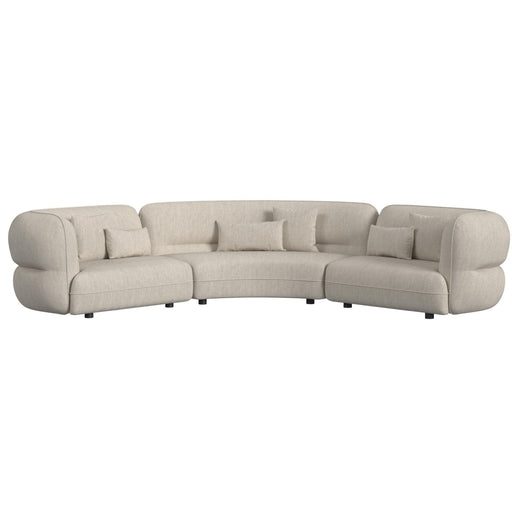 Four Seasons LHF Loveseat in Woolen Camel with 2 Pillows - Jack’s Furniture and More (Laredo, TX)