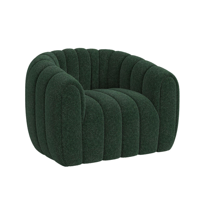 Flamingo Swivel Chair in Ching Hunter Green - Jack’s Furniture and More (Laredo, TX)