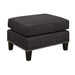 Erica 497 Ottoman W/Chrome Nail Heirloom Charcoal (ISTA 3) - Jack’s Furniture and More (Laredo, TX)