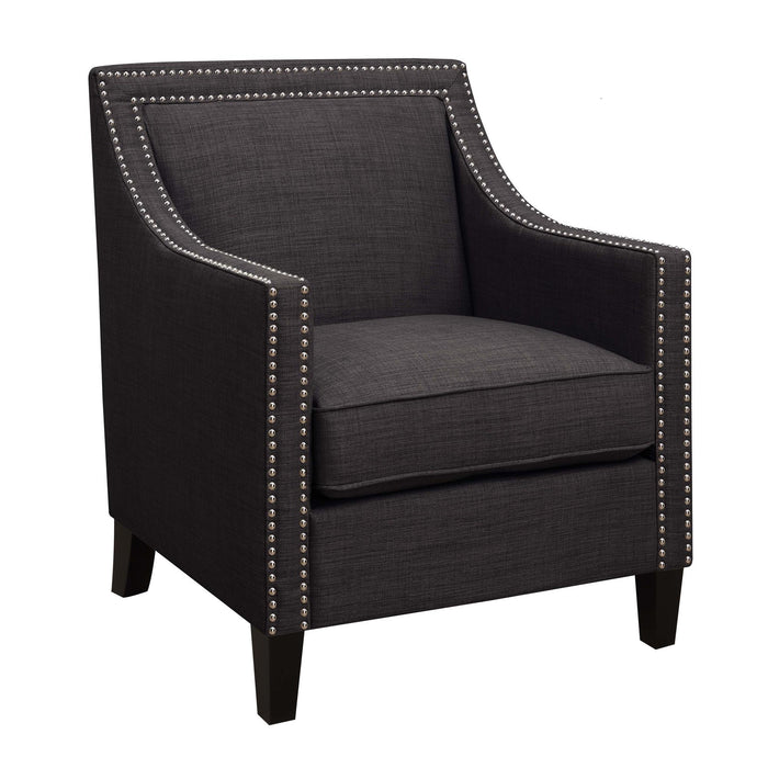 Erica 497 Chair W/Chrome Nails Heirloom Charcoal (ISTA 3) - Jack’s Furniture and More (Laredo, TX)