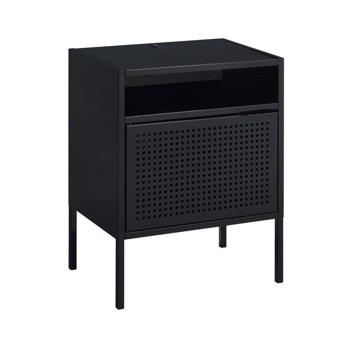 Ember Nightstand (C-1094) BLACK NIGHTSTAND W/ USB - Jack’s Furniture and More (Laredo, TX)