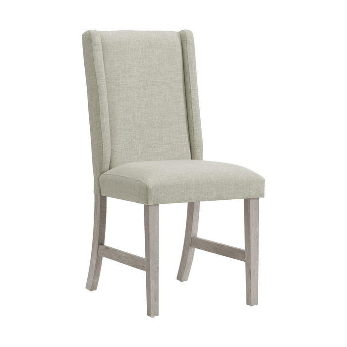 Eleanor Dining Side Chair with Heirloom Fabric in White (2 Per Carton) - Jack’s Furniture and More (Laredo, TX)