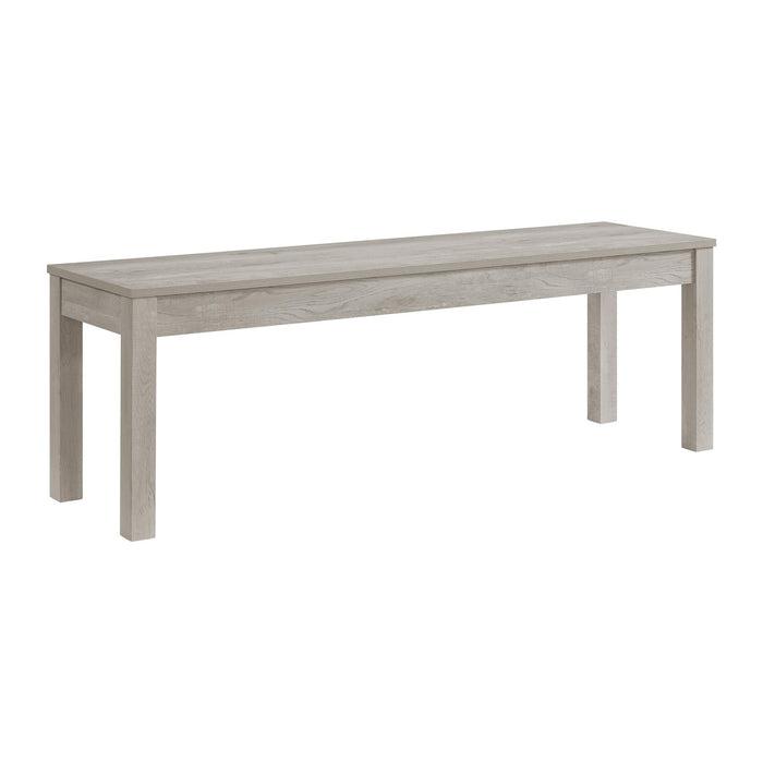 Eleanor Dining Bench in White - Jack’s Furniture and More (Laredo, TX)