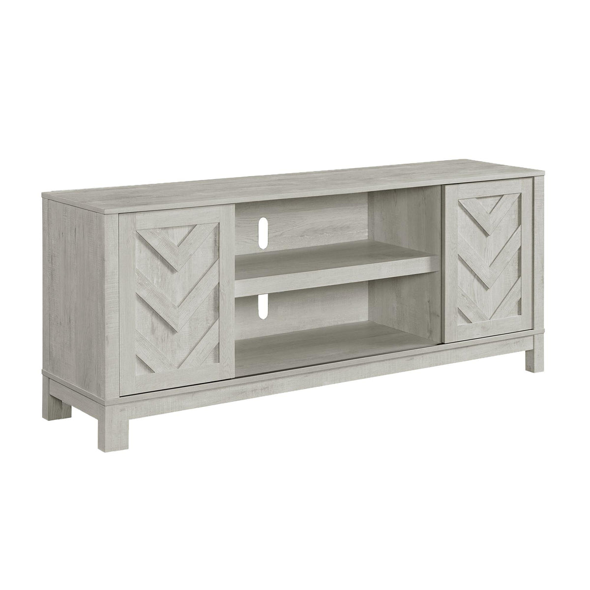 Eleanor 70" TV Stand with Sliding Door in White - Jack’s Furniture and More (Laredo, TX)