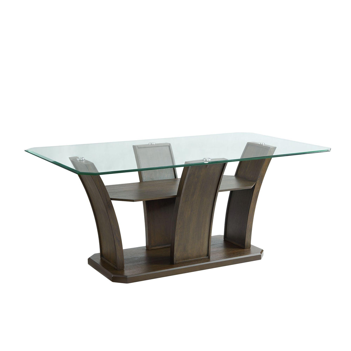 Dapper 5PC Rectangular Standard Height Dining Set in Walnut-Table & Four Chairs - Jack’s Furniture and More (Laredo, TX)
