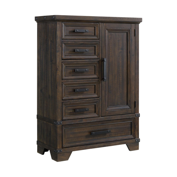 Colorado City 6-Drawer Door Chest in Charcoal - Jack’s Furniture and More (Laredo, TX)