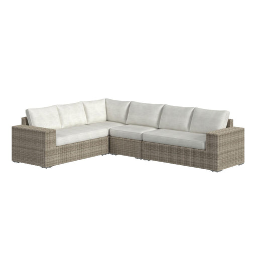 Carmona 4PC Conversion Set in Natural and Olefin Beige - Jack’s Furniture and More (Laredo, TX)