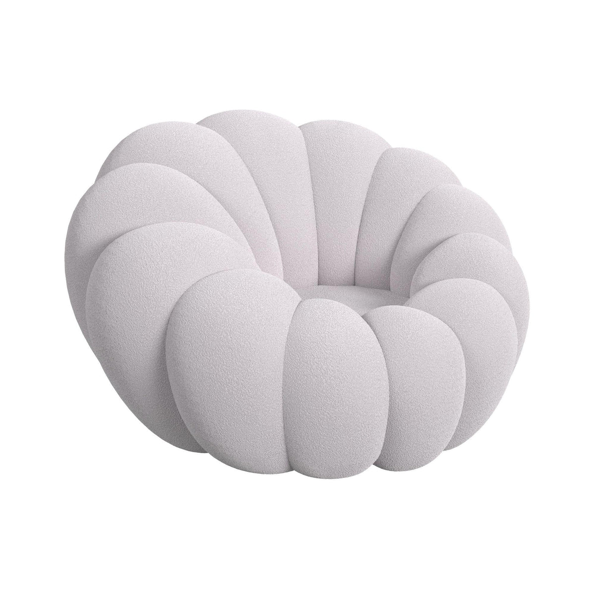 Bubble Swivel Chair and Ottoman in Grey - Jack’s Furniture and More (Laredo, TX)
