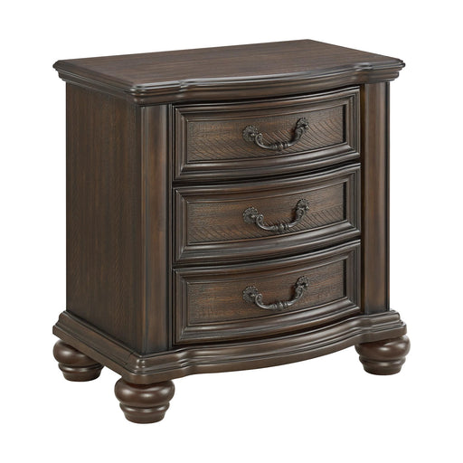 Brunswick 2-Drawer Nightstand with USB in Mahogany - Jack’s Furniture and More (Laredo, TX)