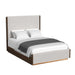 Brisbane UPH Bedroom Set with Boucle Beige and LED - Jack’s Furniture and More (Laredo, TX)