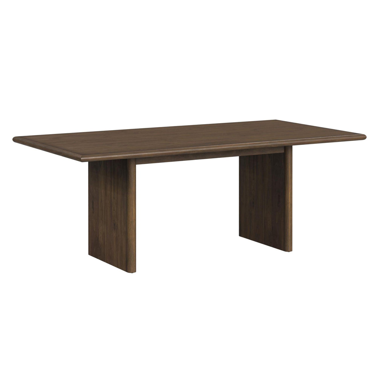 Brisbane Standard Height Dining Set in Brown-Table and Four Fabric Chairs