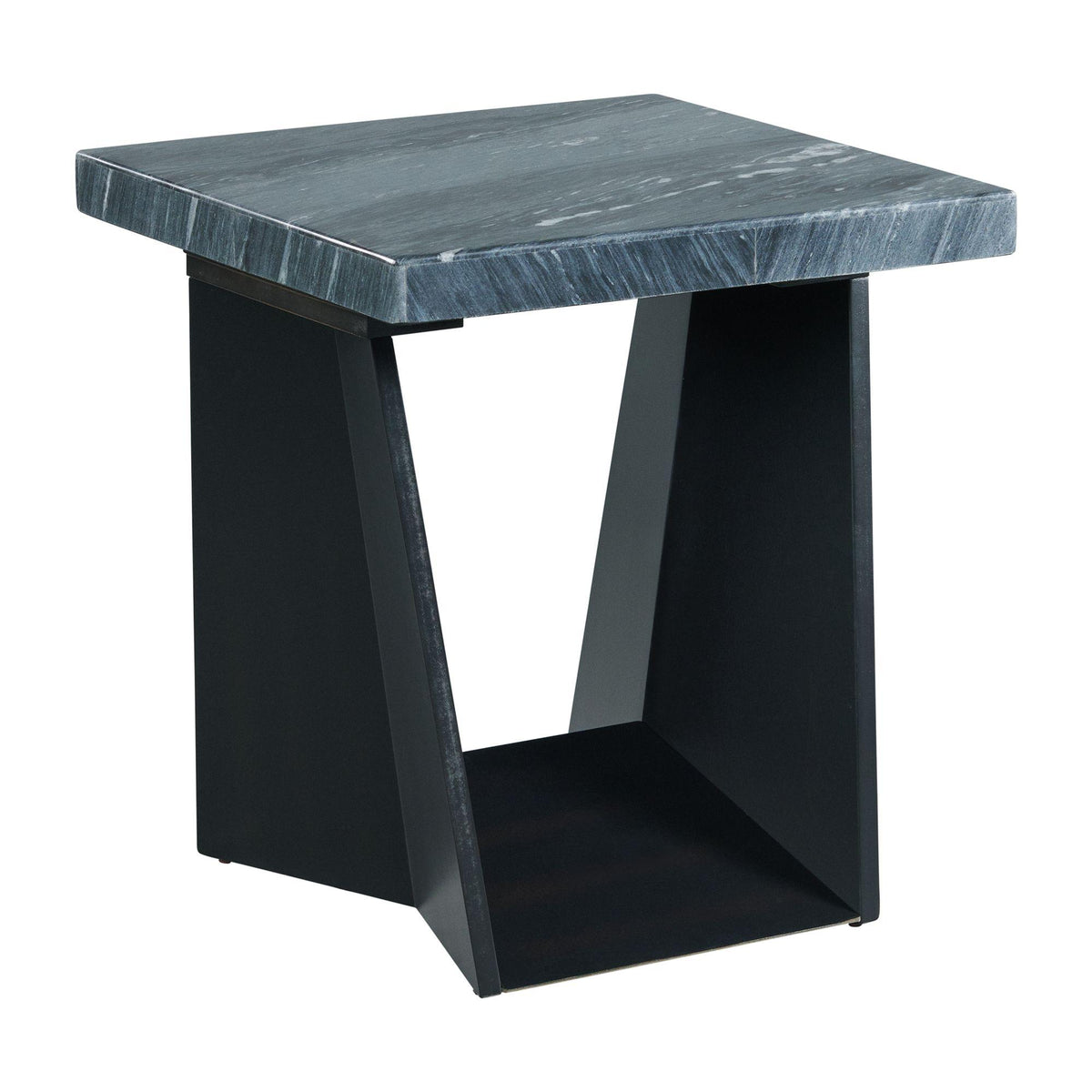 Beckley End Table Complete in Dark Marble Top - Jack’s Furniture and More (Laredo, TX)