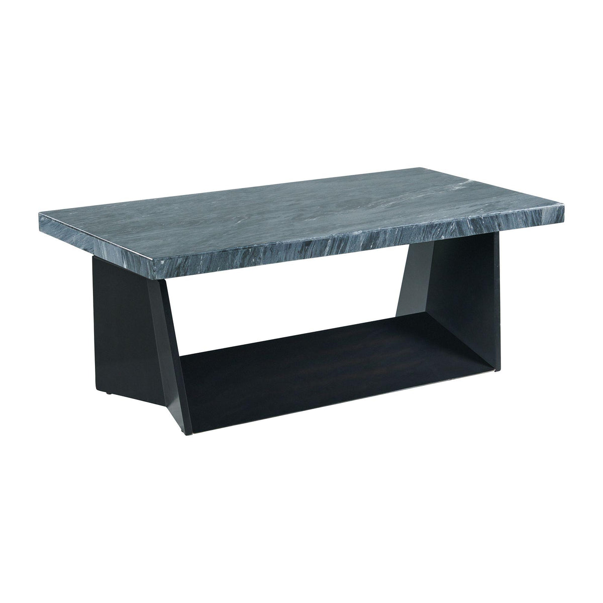 Beckley Coffee Table Complete in Dark Marble Top - Jack’s Furniture and More (Laredo, TX)