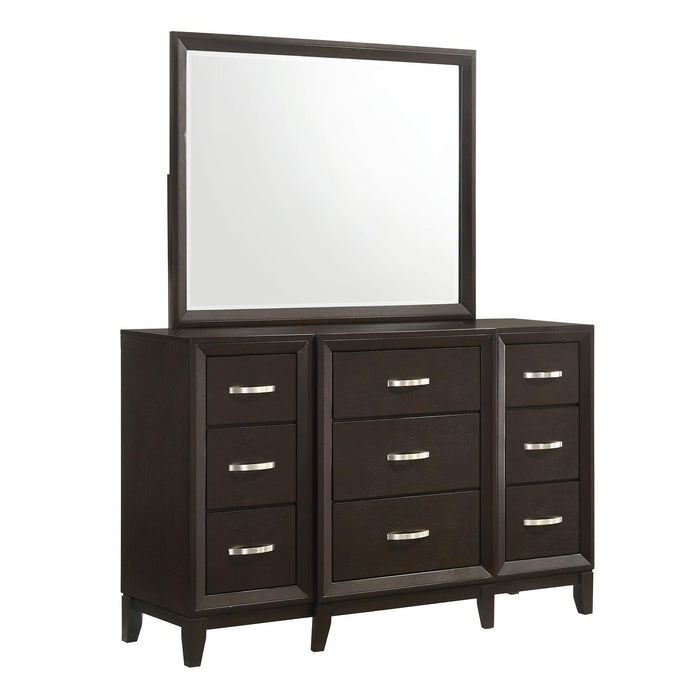 Beaumont Dresser & Mirror in Merlot - Jack’s Furniture and More (Laredo, TX)