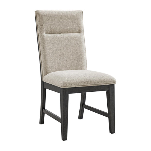 Axel Dining Chair with Light Grey Fabric in Espresso (2 Per Carton) - Jack’s Furniture and More (Laredo, TX)