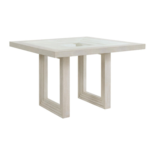 Avalanche Square Counter Table in Antique White - Jack’s Furniture and More (Laredo, TX)