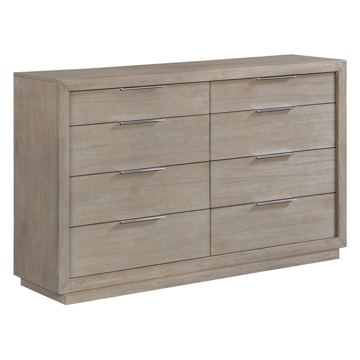 Arcadia 8-Drawer Dresser in Grey