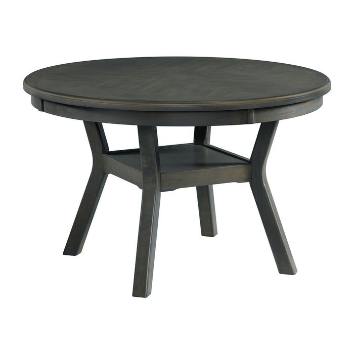 Amherst Dining Table w/Wood Leg Grey Finish - Jack’s Furniture and More (Laredo, TX)
