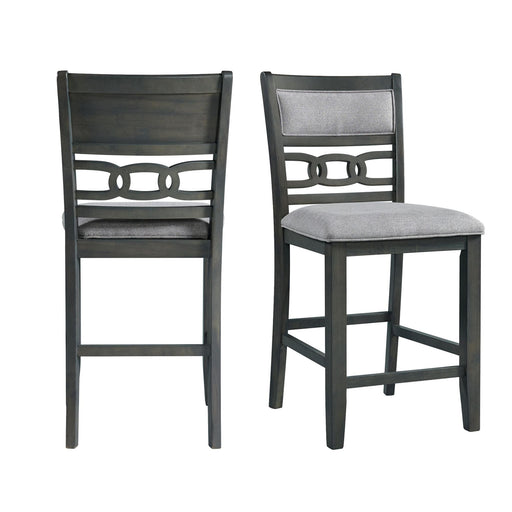 Amherst Counter Side Chair W/Fabric Cushion Grey Finish (2 Per Pack) - Jack’s Furniture and More (Laredo, TX)