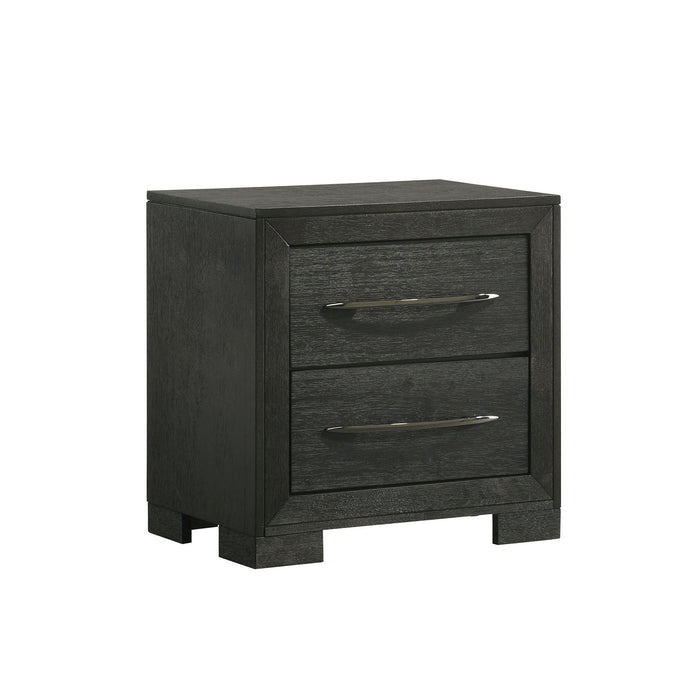Allan 2-Drawer Nightstand in Black - Jack’s Furniture and More (Laredo, TX)