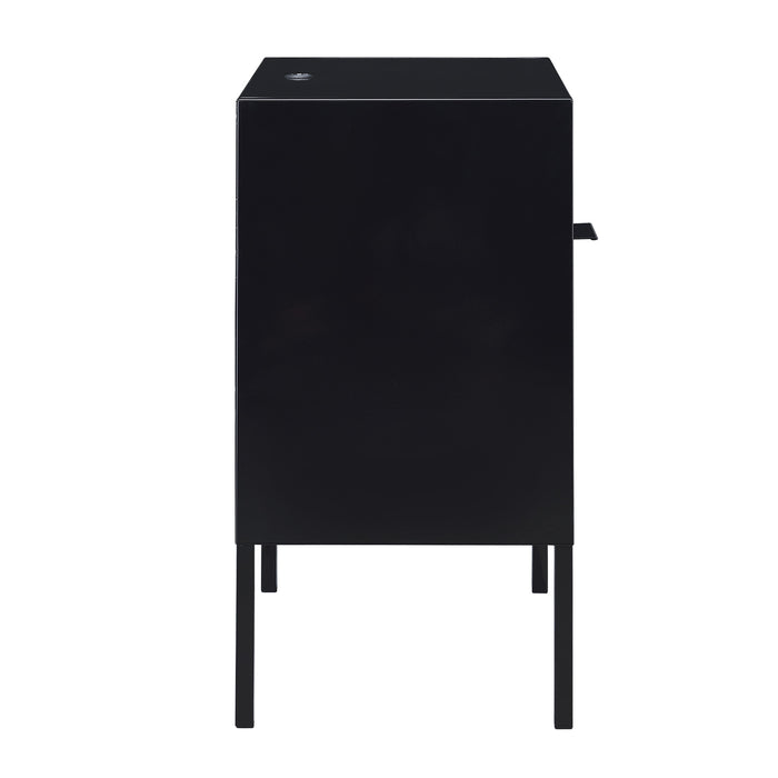 Ember Nightstand (C-1094) BLACK NIGHTSTAND W/ USB - Jack’s Furniture and More (Laredo, TX)