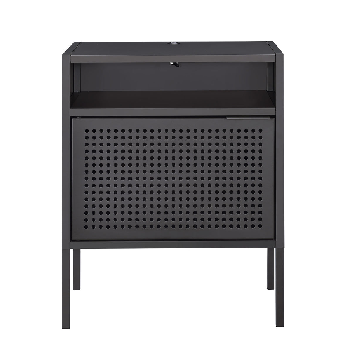 Ember Nightstand (C-1094) GREY NIGHTSTAND W/ USB - Jack’s Furniture and More (Laredo, TX)