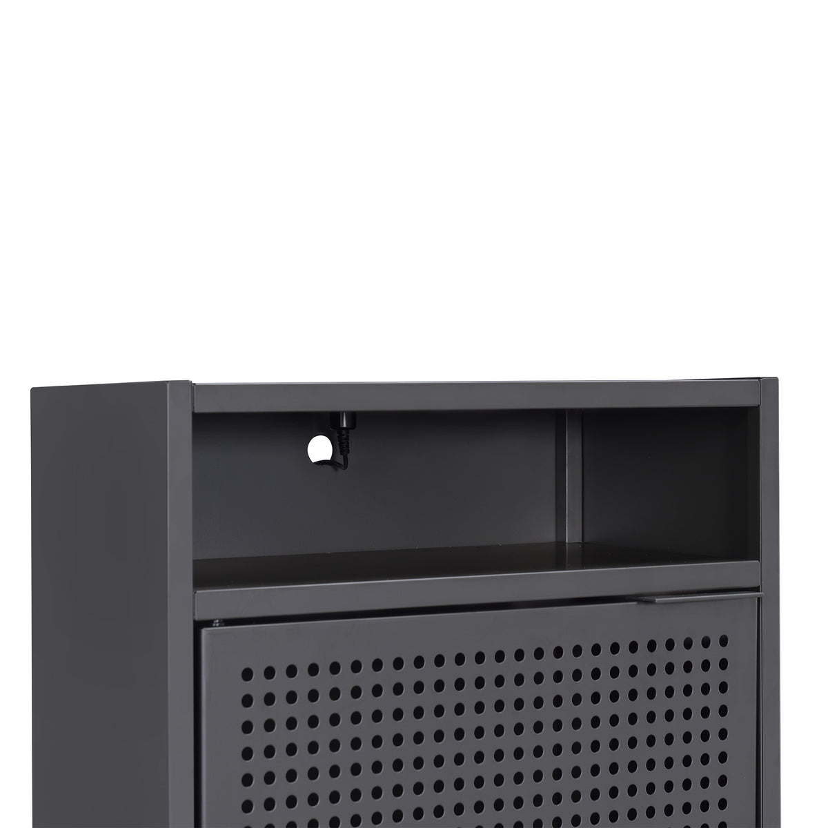 Ember Nightstand (C-1094) GREY NIGHTSTAND W/ USB - Jack’s Furniture and More (Laredo, TX)
