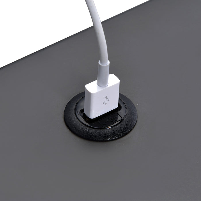 Ember Nightstand (C-1094) GREY NIGHTSTAND W/ USB - Jack’s Furniture and More (Laredo, TX)