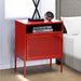 Ember Nightstand (C-1094) RED NIGHTSTAND W/ USB - Jack’s Furniture and More (Laredo, TX)