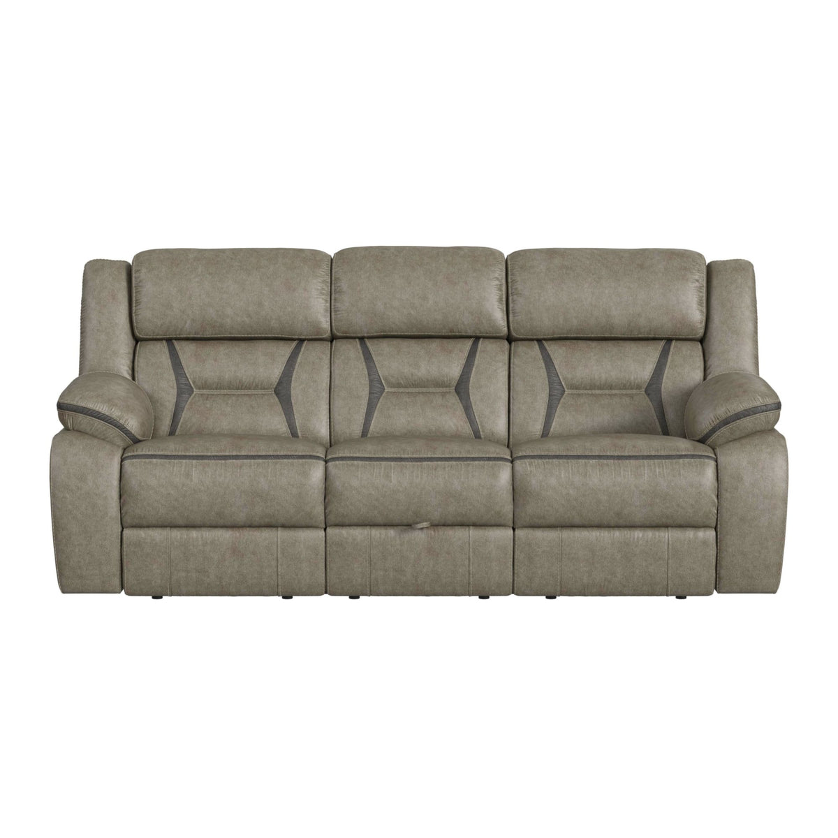 Engage Motion Sofa with DDT, Drawer and PWS in Corral Grey