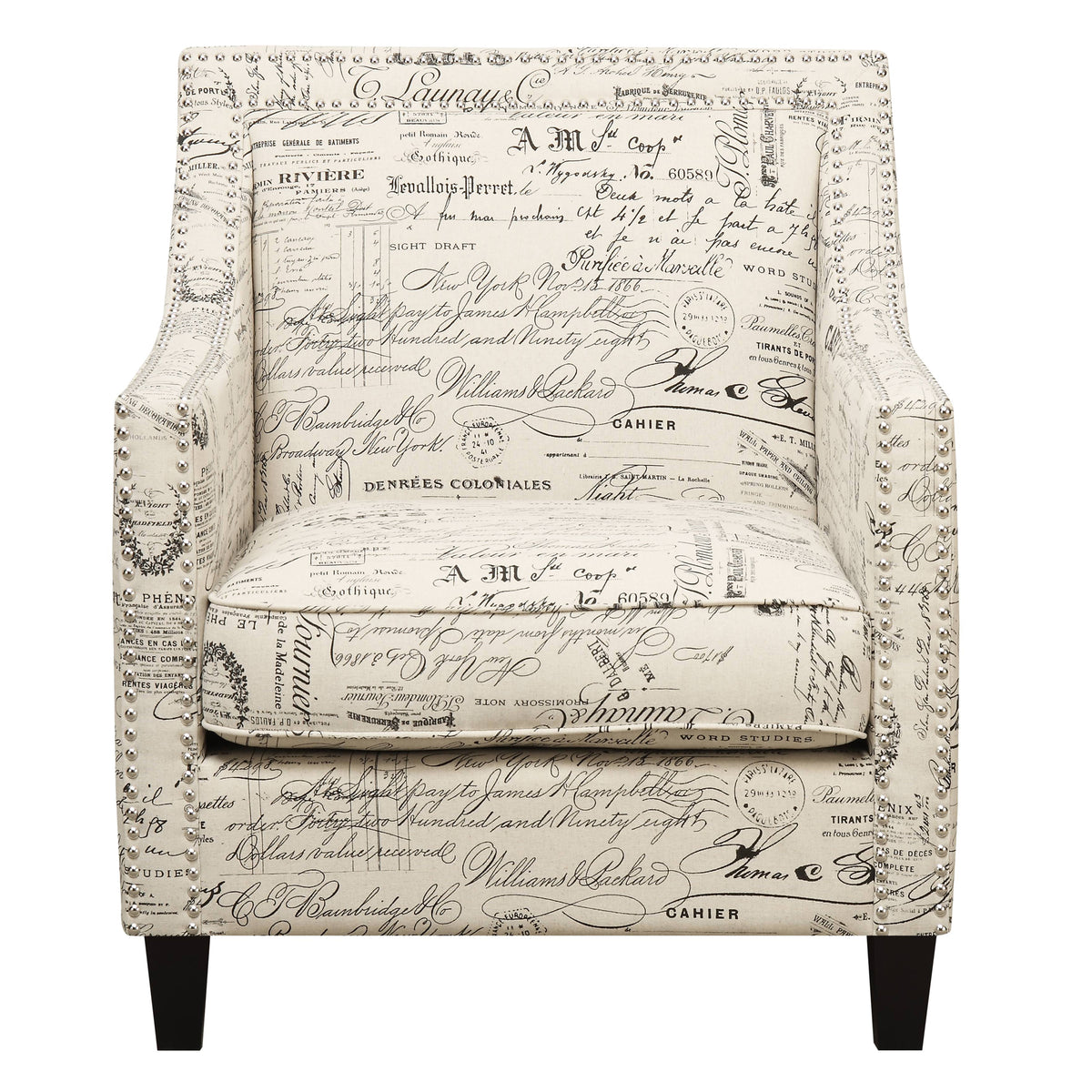 Erica 497 Chair W/Chrome Nails French Script (ISTA 3) - Jack’s Furniture and More (Laredo, TX)