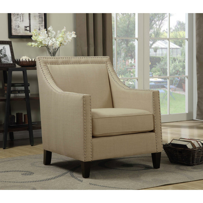 Erica 497 Chair W/Chrome Nails Heirloom Natural (ISTA 3) - Jack’s Furniture and More (Laredo, TX)