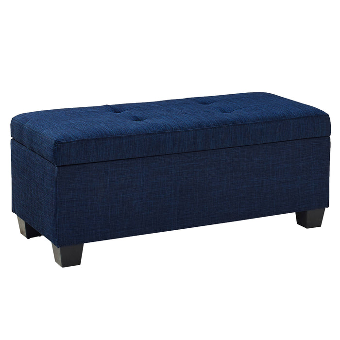 Ethan 3Pk Storage Bench with 2 Ottoman in Heirloom Blue (ISTA3A) - Jack’s Furniture and More (Laredo, TX)