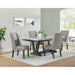 Everdeen Dining Set in Charcoal-Table & Four Chairs - Jack’s Furniture and More (Laredo, TX)